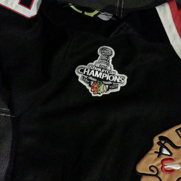 JONATHAN TOEWS CHICAGO BLACKHAWKS BLACK REEBOK PREMIER JERSEY XX-Large - Picture 8 of 14